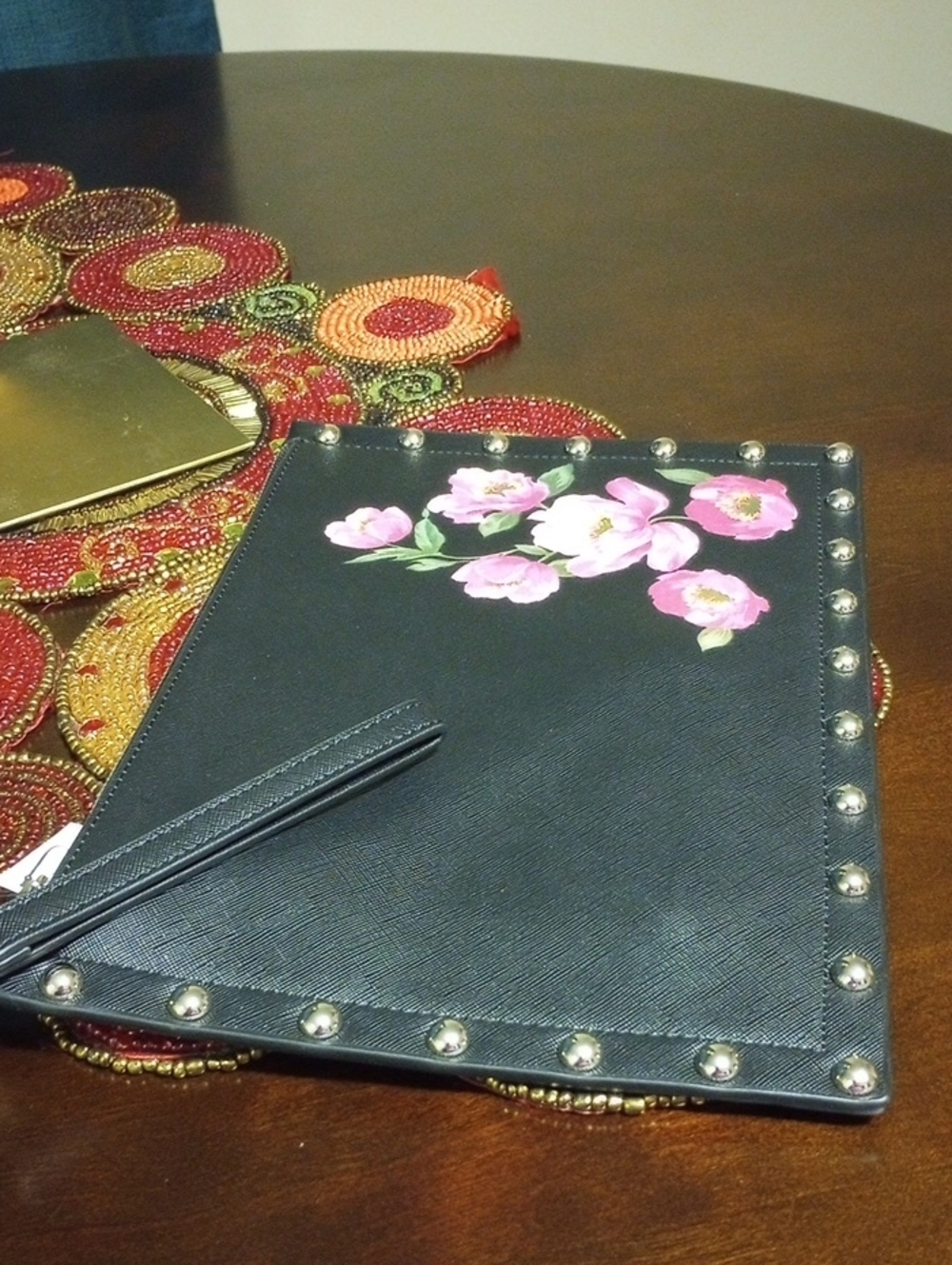 WHBM Floral Studded Wristlet - Picture 11 of 16